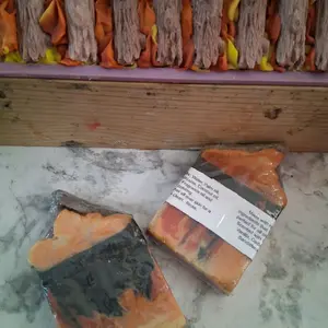 Campfire inspired soap bar, Fire soap bar. Flames soap bar