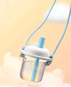 Glass Water Bottle Portable for Travel Jay Chou Inspired 600ML/20OZ