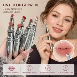 Natural Glossy Finish Lip Glaze Stick, 1pc Moisturizing Hydrating Liquid Lip Gloss, Plumping Lip Sticks for Women & Girls, Lip Makeup Supplies, Gloss Lipgloss