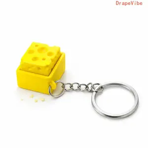 Cheese Clicker Fidget Keychain - Keyboard-Style Sensory Toy, Stress Relief Accessory for Kids' Daily Use (Sports & Outdoor, Fan Shop, Gaming), Fidget Toys, Clicker Fidget Toys