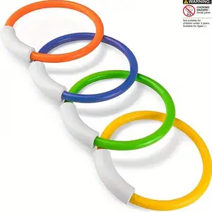 Colorful Diving Ring Set - Designed As Bright Floating Pool Toys, Suitable for Underwater Games, Submarine Swimming Fun, Perfect for Summer Pool Parties, Beach Days, Water Play, Floating Swimming Aids, And Diving Target Practice, Pool Floaters