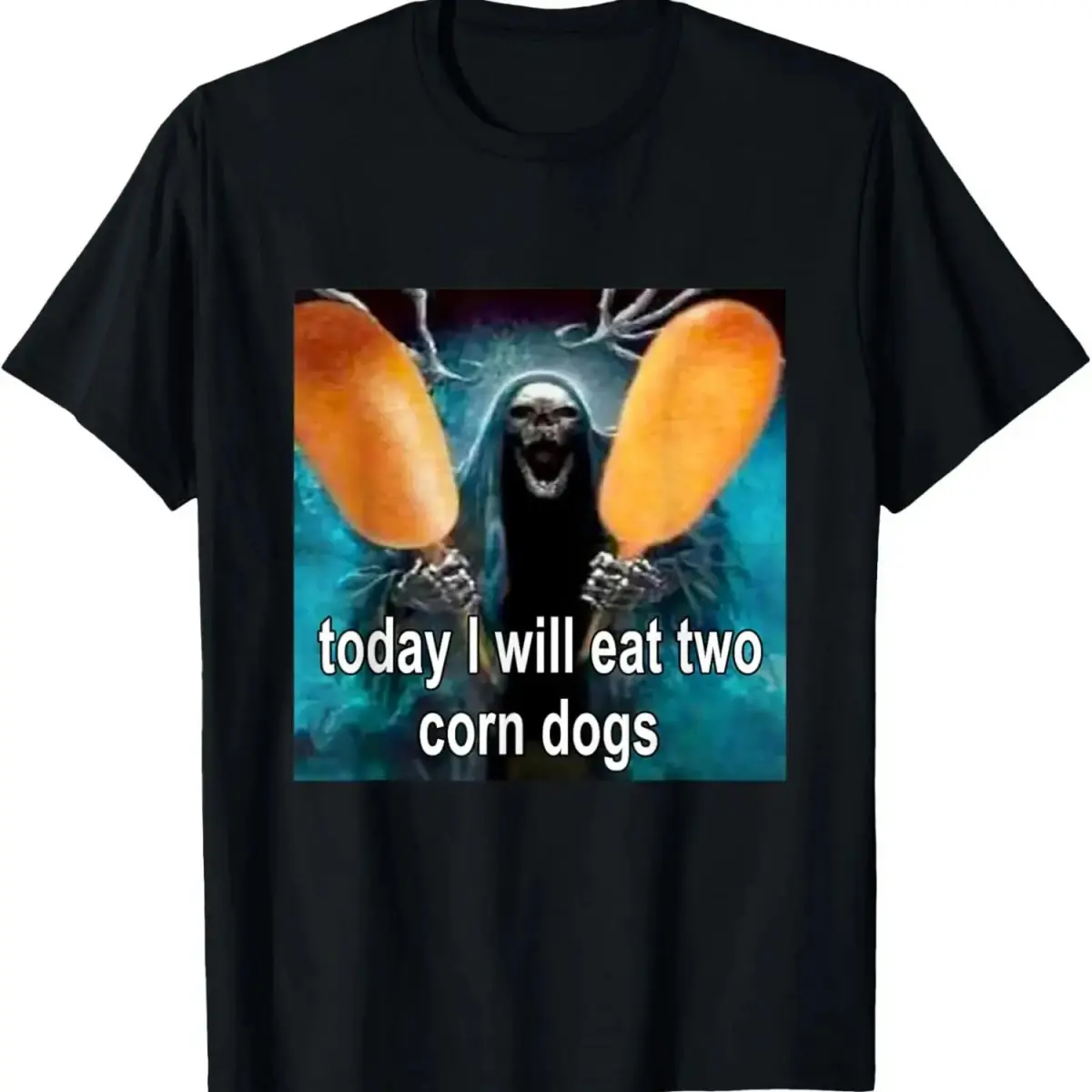 Streetwear Aesthetic 100% Premium Cotton 2026 New[100% Cotton] Today I Will Eat Two Corn Dogs Meme T-ShirtMinimalist Aesthetic - Everyday Comfort Shirt