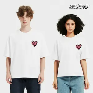 Color-Changing Heart Tee, Hidden Heart Appears in Sunlight, Unisex Oversized T-Shirt, Festival Streetwear
