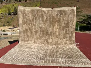 Gray Moroccan handmade wool carpet, fluffy wool area rug, soft handwoven wool carpet, teppich alfombras, luxury Moroccan carpet