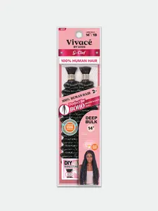Vivace G Clef Bulk Deep Wave Human Hair - Original Hair Product for Volume and Texture