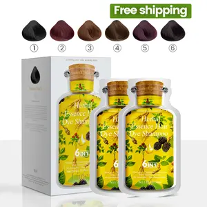 Limer Multi-color Natural 6-in-1 Hair Dye Shampoo Instant Gray Hair Coverage Plant Extract Haircare Herbal Ingredients Long Lasting Tinte de Cabello
