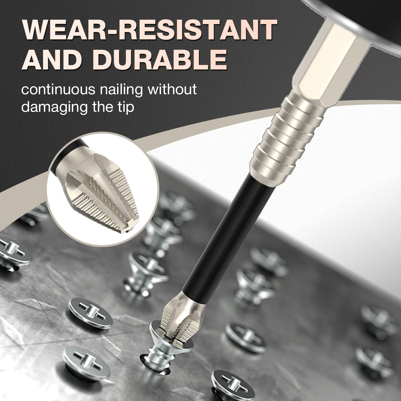 High-Magnetic Screwdriver Drill Bit, K5 High-Magnetic Drill Dit Set,Magnetic Durability Screwdriver Drill Bit Set, Anti Slip Magnetic Electric Screwdriver Set