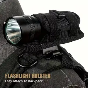 Rotatable 360 Degree Tactical Flashlight Holder, Durable Nylon Material with Dive Cloth Lining, Universal Fit for Easter, Independence Day, Christmas