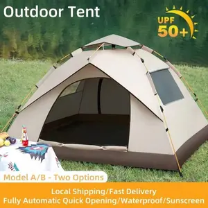 Automatic Quick-Opening Tent Outdoor Self-Driving Travel Camping Tent Automatic Quick-Open Tent Rainproof Sunshine-Proof Tent Fishing Beach Sunshine