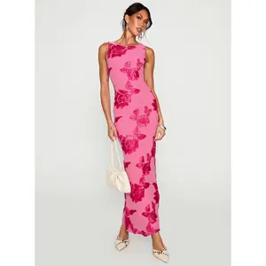 Fionna Floral Maxi Dress Pink