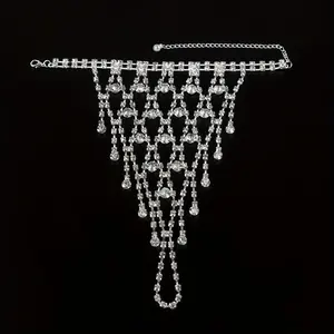 1pc Shiny Copper Claw Chain Bracelet - Hollow Inlaid Fashionable Costume Jewelry Accessory