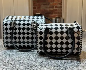 Small genuine hand painted leather speedy bags