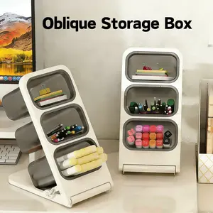 Organizer Cosmetic Brush Holder, Eyeshadow Makeup Organizer, Detachable Storage Container, Detachable Storage Compartment, Stylish & Functional Design, Perfect for Beauty Essentials