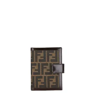 Pre-owned FENDI Canvas Small Leather Goods AgendaPM Leather Agenda