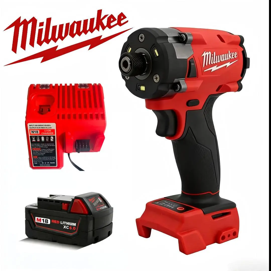 Milwaukee M18 18V 1/4-Inch Cordless High Torque 4-Speed Impact Driver for Pro & DIY Hardware Projects