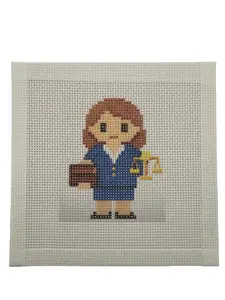 Lawyer Lizzy Claire Needlepoint Canvas