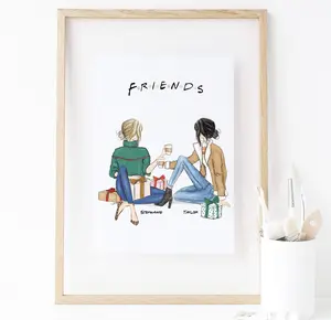 Personalized Friends Wall Art