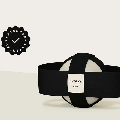 PVOLVE Patented P.ball Home Fitness Equipment - Patented Design Compact Exercise Equipment, Indoor Fitness Tool, Inner Thigh Focus, Glute Activation, Core Workouts for New Members