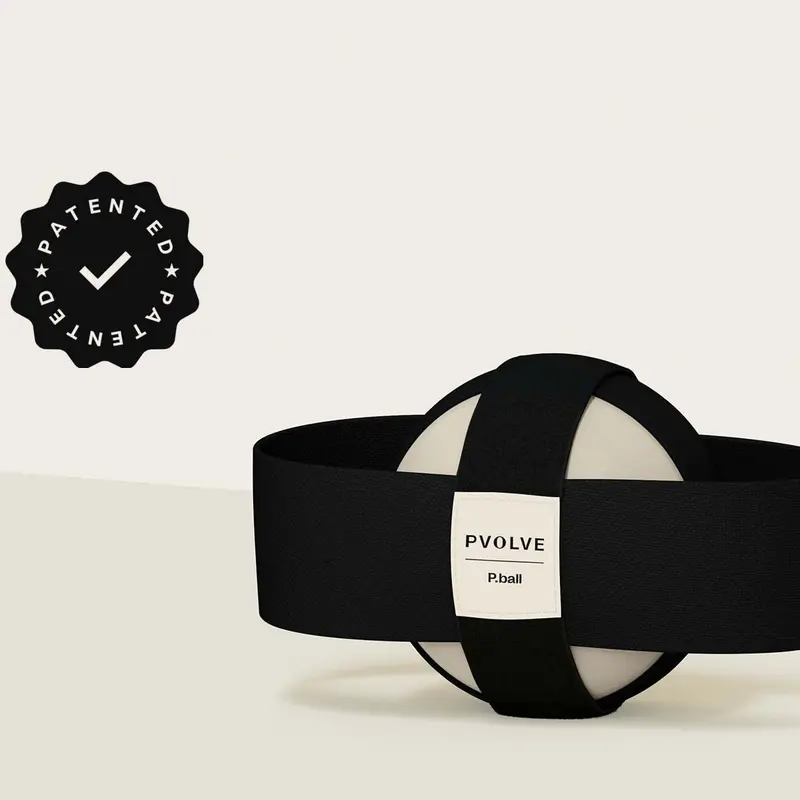 PVOLVE Patented P.ball Home Fitness Equipment - Patented Design Compact Exercise Equipment, Indoor Fitness Tool, Inner Thigh Focus, Glute Activation, Core Workouts for New Members