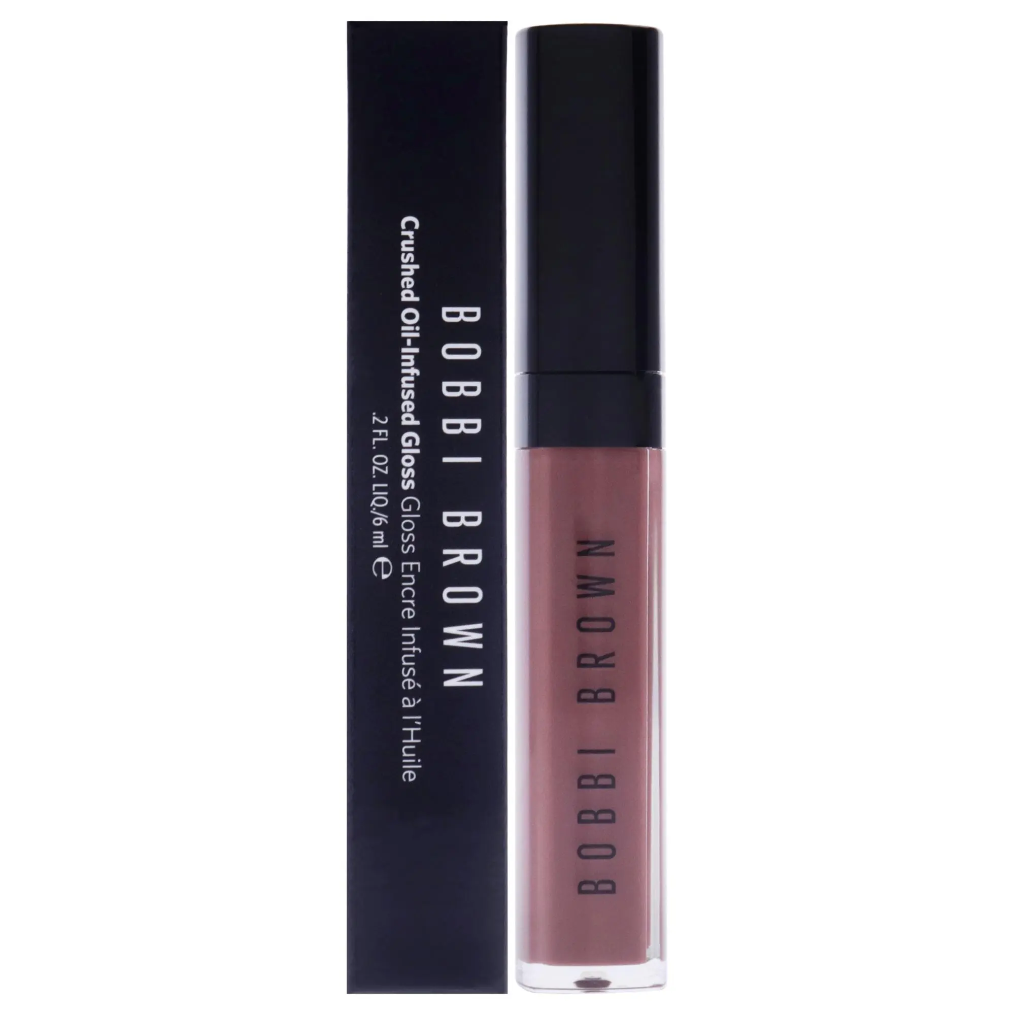 Women's Crushed Oil-Infused Cosmetic Gloss - Force of Nature by Bobbi Brown, Glossy Makeup, Versatile Product, 0.2 oz Lip Gloss