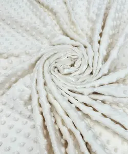 Ivory Minky Fabric