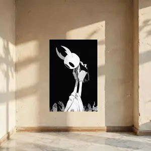 Hollow Knights Cute Fashion Pattern Poster High Quality Premium Matte PP Self Adhesive Vinyl Poster Wall Anti fading Without frame