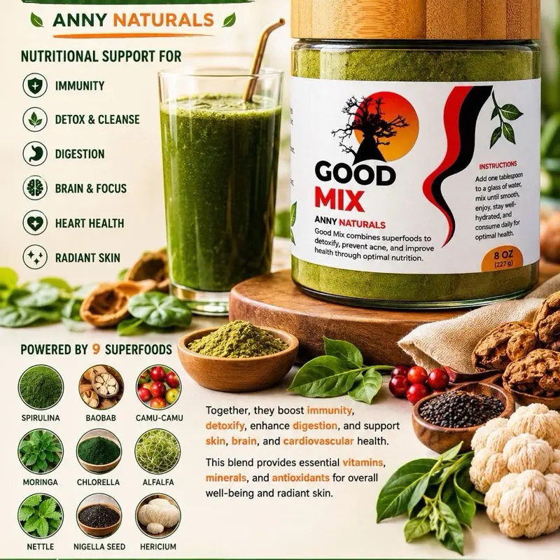 Good Mix Superfood Powder  | Plant-Based Green Powder Blend