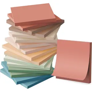 (16 Pack) Sticky Notes 3x3, Vintage Colors, Sticky Pads, Recyclable, Easy to Stick for Home, Office, Notebook : Office Products