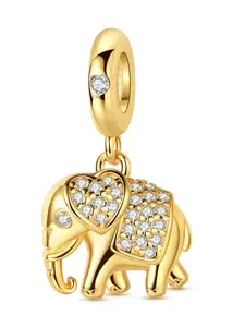 Elephant Pendant Bracelet Charms Bracelet DIY Accessory, Cute Women's Gift Jewelry, Fashionable Ladies' All-Seasons Style