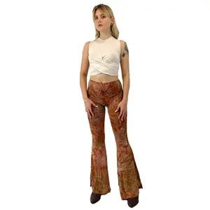 Mango pant tie dye earth marble