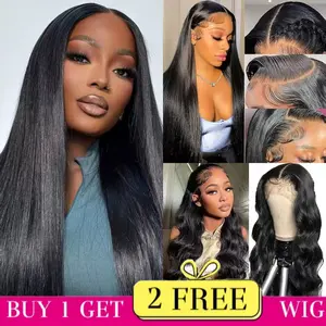 [Combo sale 26"&22"&22"]" buy 1 get 3 wig Straight 13x4 Lace Front Wigs Human Hair 180% Density Human Hair Wigs for Black Women