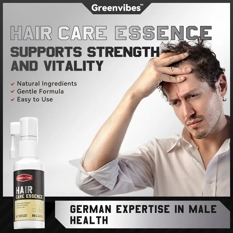 Greenvibes Hair Care Essence with Butylene Glycol, Glycerin, Polyaminoglycoside Condensates - Loss Prevention Treatment to Boost Strength and Vitality