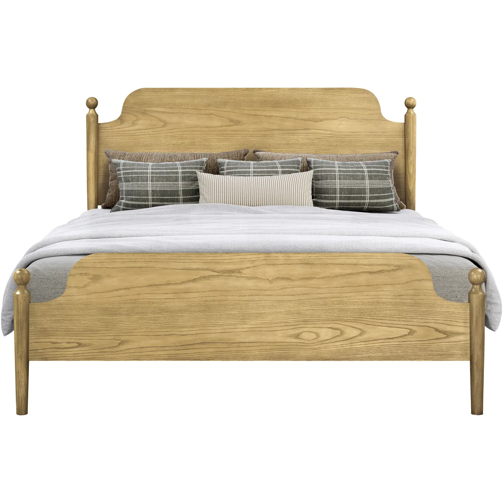Livabliss x Becki Owens Adella Modern Farmhouse Wooden Bed King Tan Livabliss x Becki Owens Adella Modern Farmhouse Wooden Bed King Tan