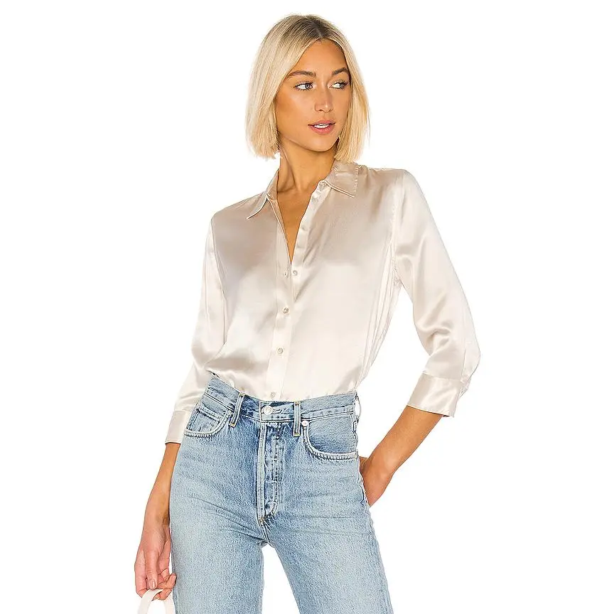 L'AGENCE Dani Blouse in Champagne
