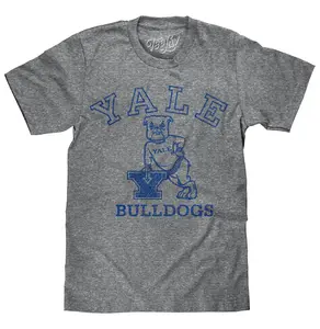 Yale University Bulldogs Logo T-Shirt - Gray