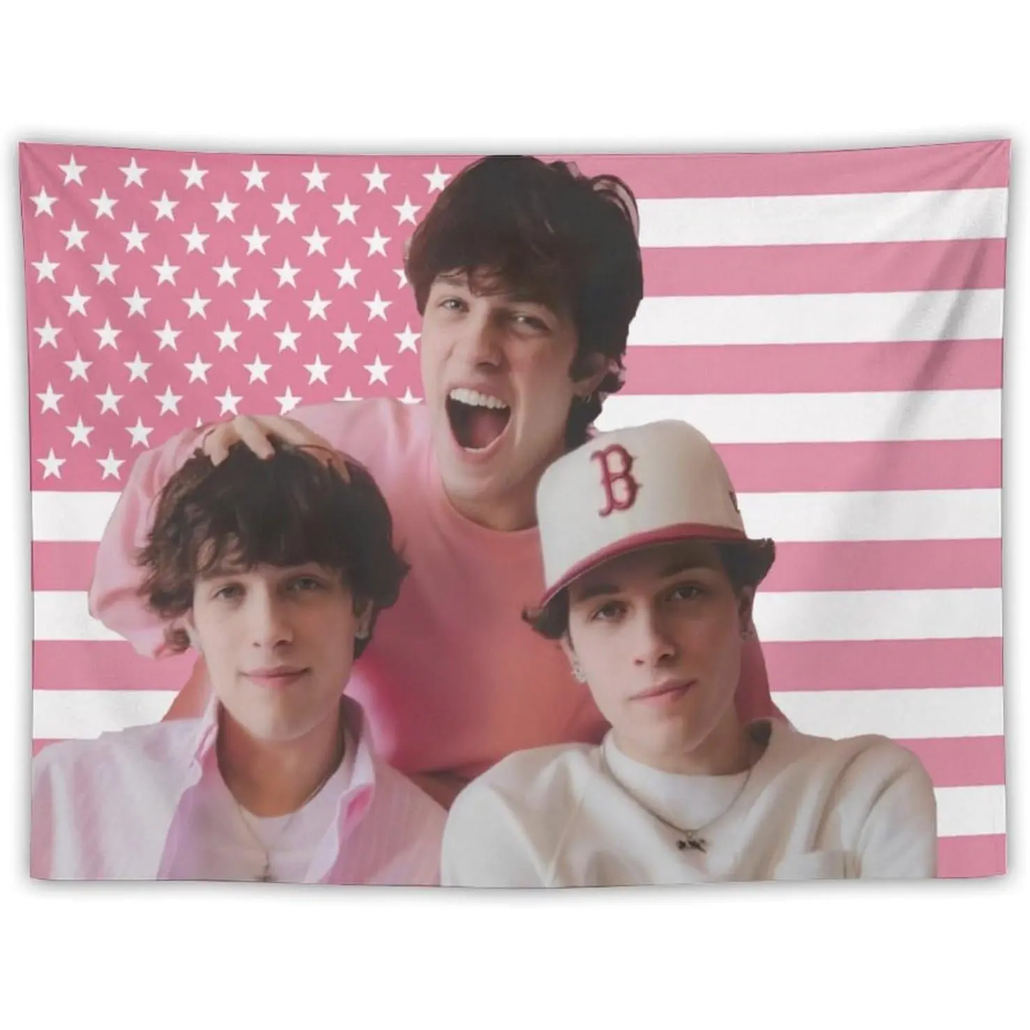 SHUANGS sturniolo music triplets Tapestry Flag Poster Dorm Room Decor College Dorm Decor Fun Flags Indoor And Outdoor Decor Wall Aesthetic Art Home Decor Merch style