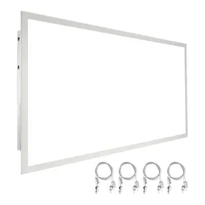 VEVOR 1 Pack 2x4 FT LED Flat Panel Light, 6000LM 50W, Surface Mount LED Drop Ceiling Light Fixture with Adjustable Color Temperature 3500K/4000K/5000K, Ultra Thin for Home Off Tested to UL Standards