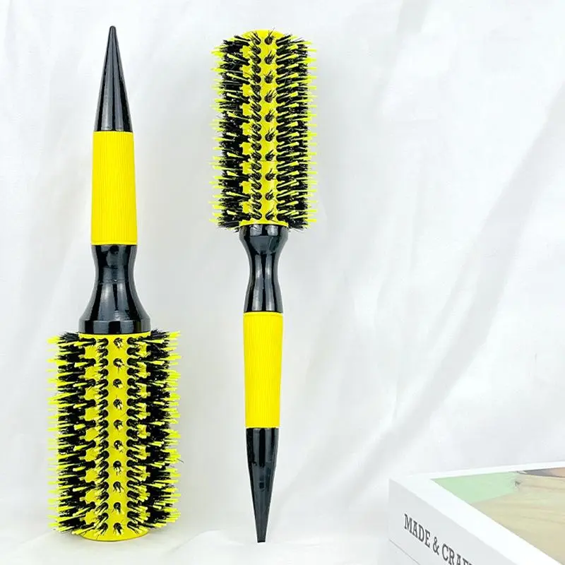 Hair Styling Tool Set, 2 Counts/set Round Roller Comb, Hair Styling Comb, Heatless Styling Tool for Women & Men
