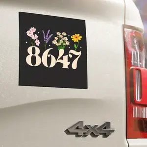 8647 car magnet, car magnet liberal, anti trump car magnet, feminist car magnet, subtle anti trump, anti fascism, political car magnet