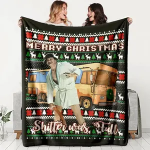 Flannel Soft Printed, Warm and Cozy All Seasons, Suitable for Sofa, Office, Bed, Camping, Travel, Hypoallergenic, Flannel Blankets