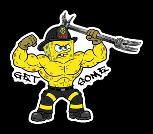 Pumped Bob "Get Some" (two decals 2.5") Stickers