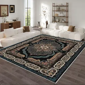 A European Persian-style carpet, Machine Washable Rugs, Home Decor Rug, machine washable and fade-resistant, soft and durable, suitable for holidays and spaces, including hotels, offices, sofas, bedside, kitchens