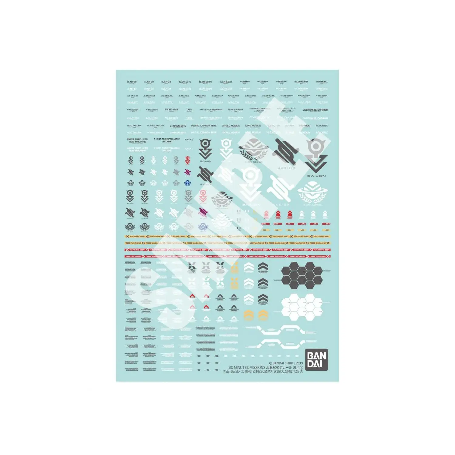 30 Minutes Missions 4 Multiuse Water Slide Decals Sheet