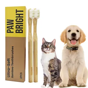2-Pack Ultra-Soft Pet Toothbrush for Small and Large Dogs – Gentle Bristles for Teeth Cleaning – Ideal for Puppies, Dogs, and Cats – Pet Dental Care