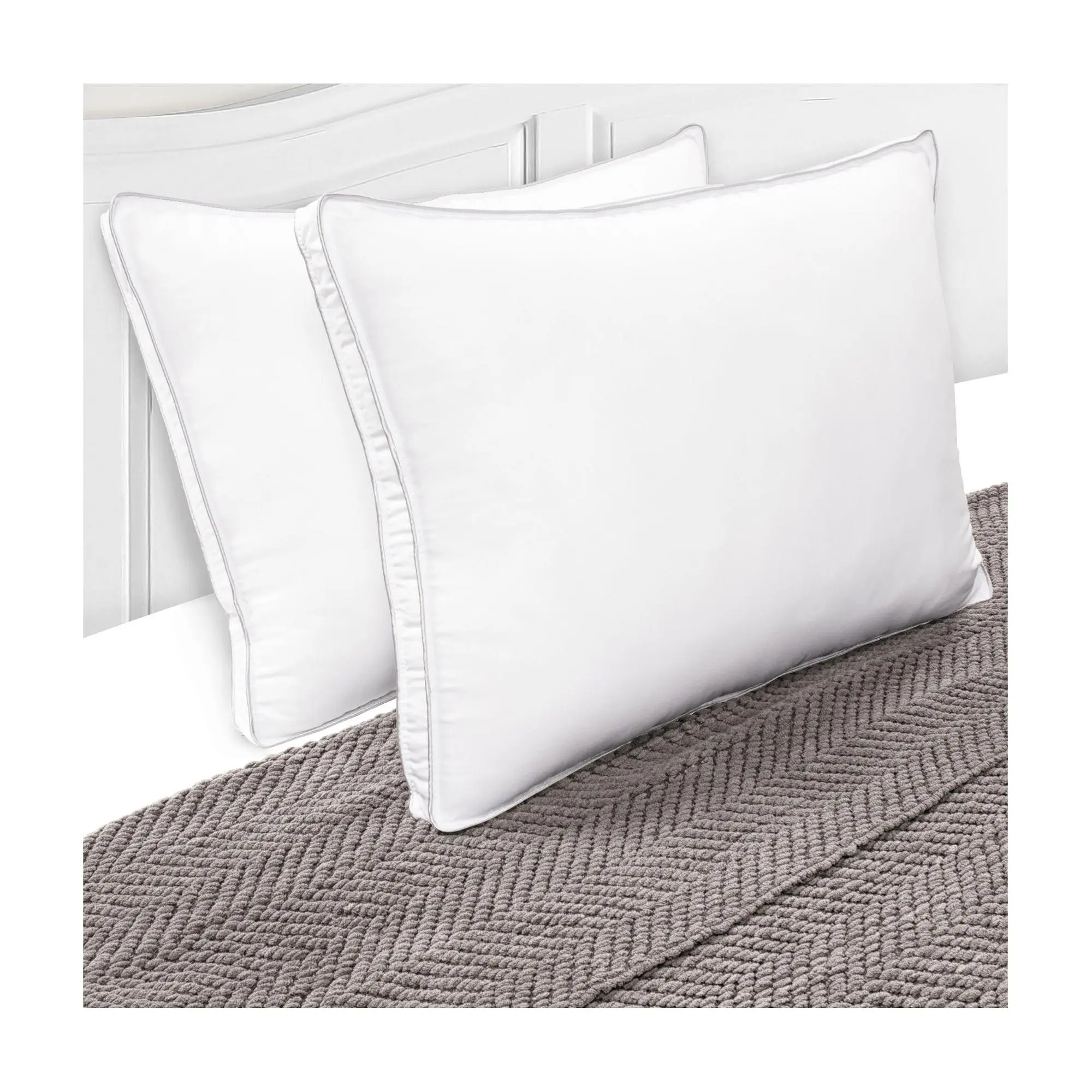 Superior Microfiber Hypoallergenic Gusset Pillow, Standard