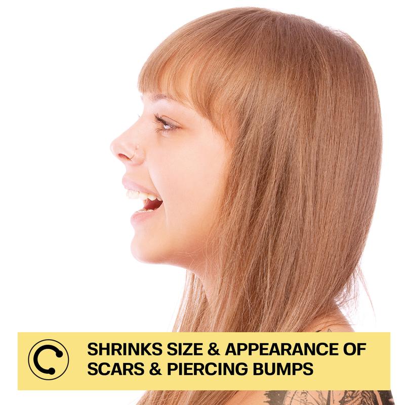 Base Laboratories Piercing Bump Solution - Soothing Essential Oil for Piercing Bumps Keloids & Scars - 15ml Gentle Blend with Rosemary Tea Tree for Nose Ears Body Piercings