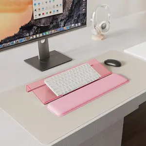 Acrylic keyboard wrist support is ergonomically designed, with non-slip base and smooth surface, which is suitable for home and desk accessories. Keyboard Wrist Rest