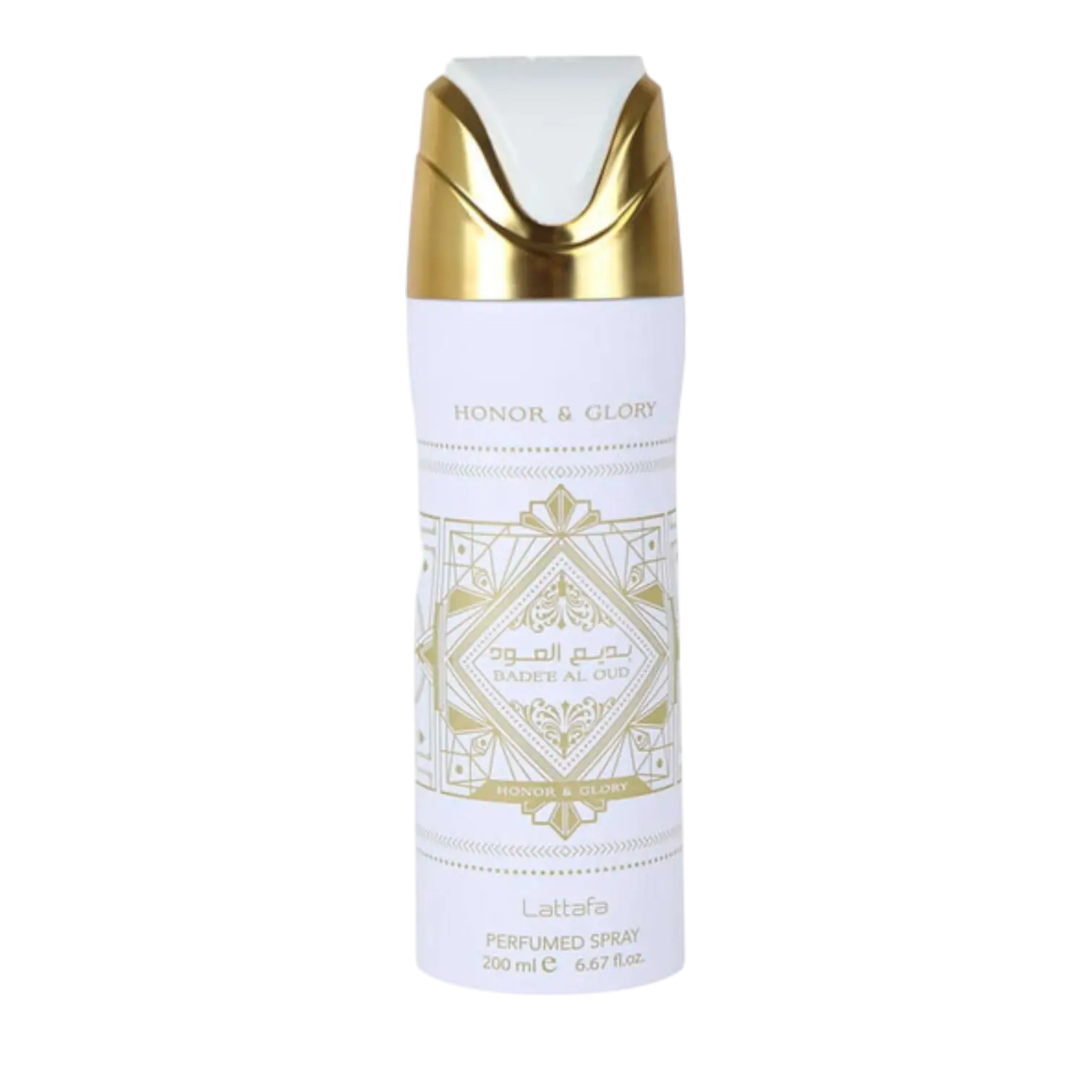 Lattafa Honor & Glory Unisex EDP Body Spray, 200ml Single Item, Unisex Wear, Gourmand Vanilla, Pineapple-Cinnamon Notes