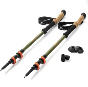 Ozark Trail Aluminum Quick Lock Adjustable Trekking Pole with Grip, 2 Count