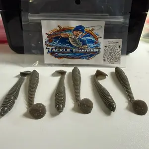 TackleTitanfish Smokey swimbait 2.8 inches 6-Pack of Realistic Fishing Lures for Anglers - Perfect for Catching Fish in Various Waters